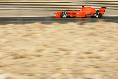 Jos Verstappen in actie te Dubai