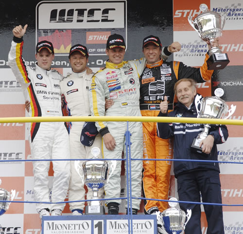 WTCC podium in Oschersleben