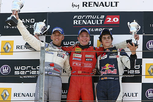 Podium race 2, EuroCup Formule Renault 2.0 in Misano