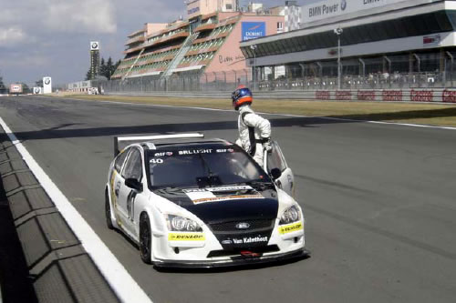 Op het rechte stuk Nurburgring