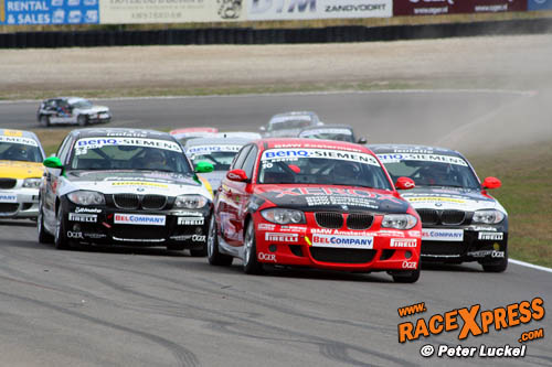 Vlak na de start van de BenQ-Siemens BMW 130i Cup