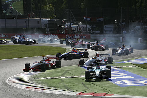 Start van de eerste race