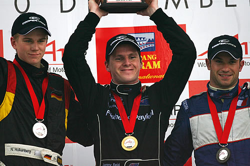 Podium na de hoofdrace