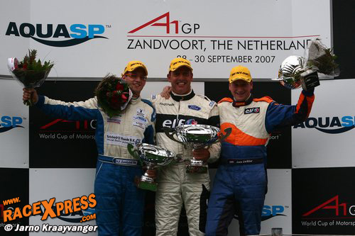 Podium na race één van de Benelux Racing League