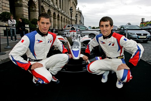 Loic Duval (rechts) en Nicolas Prost