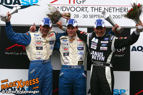 Formule Ford podium van zaterdag