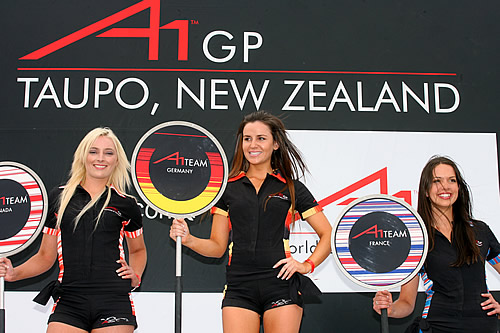 A1GP babes op het podium