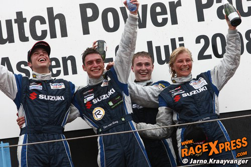 Grote vreugde op het suzuki swift podium