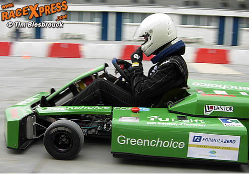 De waterstofkart van de TU Delft in actie