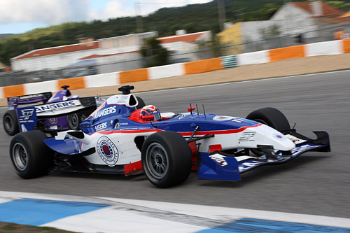 De test gaat uitgevoerd worden met de wagen van de Glasgow Rangers