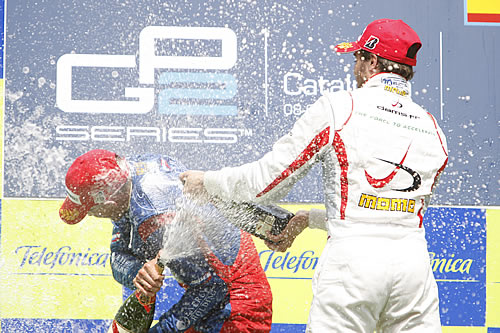 Podium na de GP2 sprintrace