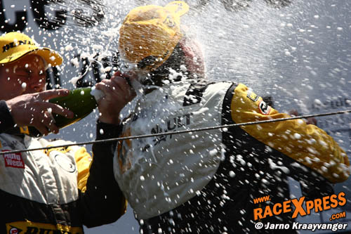 Podium na de tweede race