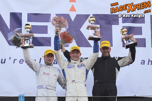 Danny Bleek naast Bas Lammers en Michel Schaap