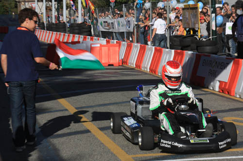 Het Britse Imperial Racing Green uit London eindigde net naast het podium