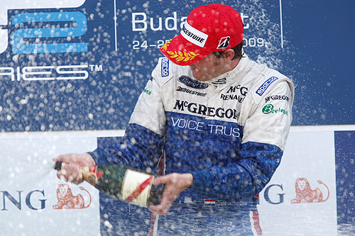Giedo van der Garde scoorde zijn eerste GP2 zege in Hongarije