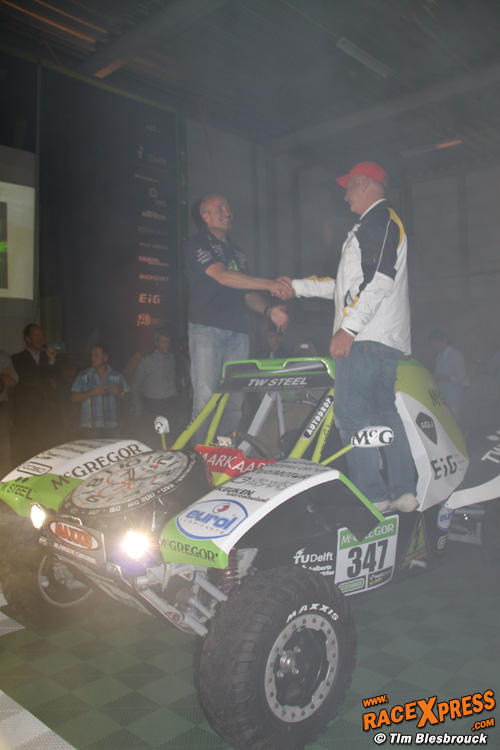 Tim Coronel en Wubbo Ockels