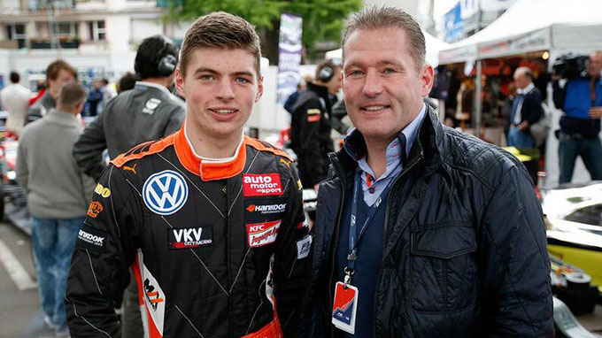 Jos en Max Verstappen