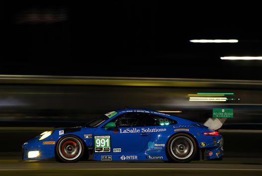 Blauwe Porsche