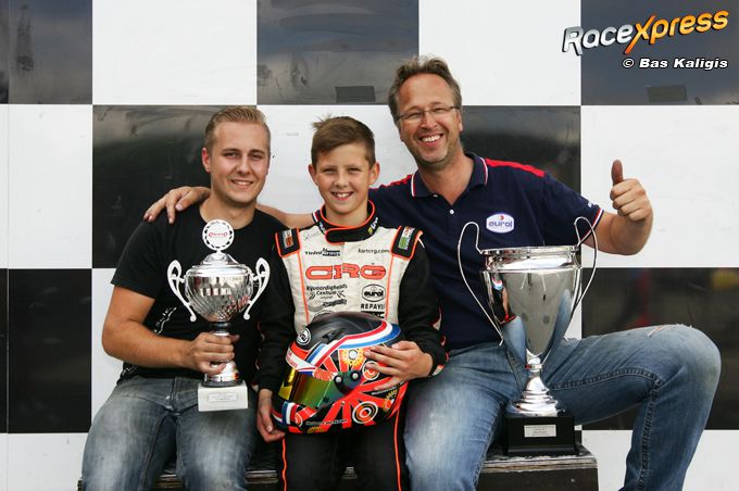 Robert de Haan en crew geniet van podium