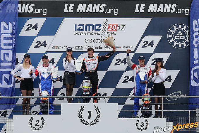 Iame X30 Super Shifter podium