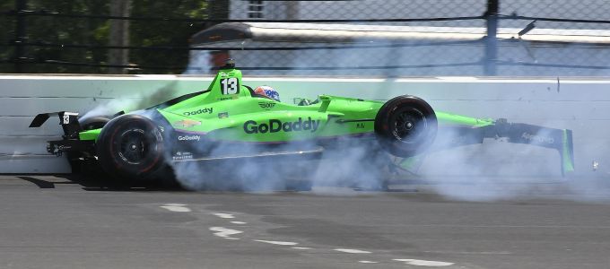 Danica Patrick crash