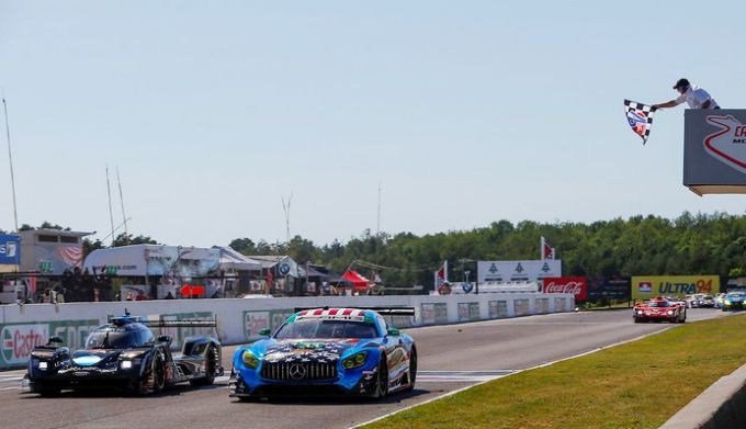 Nederlanders samen over de finish in Mosport: Jeroen Bleekemolen wint in GTD, Renger van der Zande P2 bij Prototypes