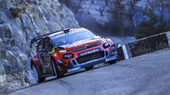 Actie Citroen C3 Sebastien Ogier winnaar Monte Carlo 2019