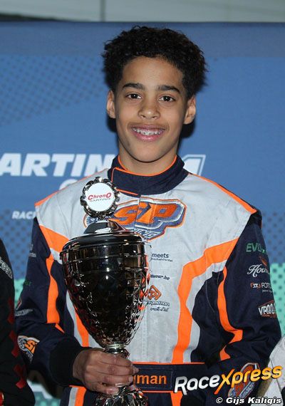 Justin Polman trophy podium