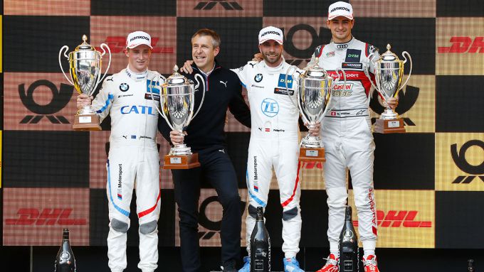 DTM Zolder podium zaterdag Eriksson Mampaey Eng Muller