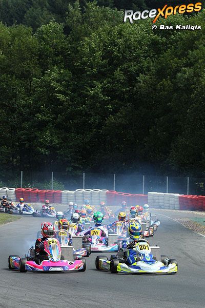 Joey van Splunteren pakt via derde plaats de leiding in de stand van de IAME X30 Benelux-kampioenschap