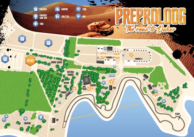 The road to Dakar! Plattegrond Preproloog