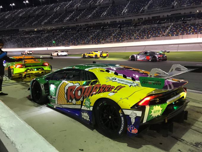 24H Daytona Lamborghini Iron Dames Huracan GT3 rear