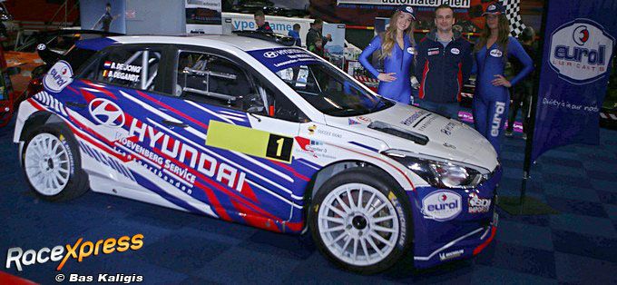 Nederlands rallykampioen Bob de Jong presenteert plannen en nieuwe livery van zijn Hyundai i20 R5