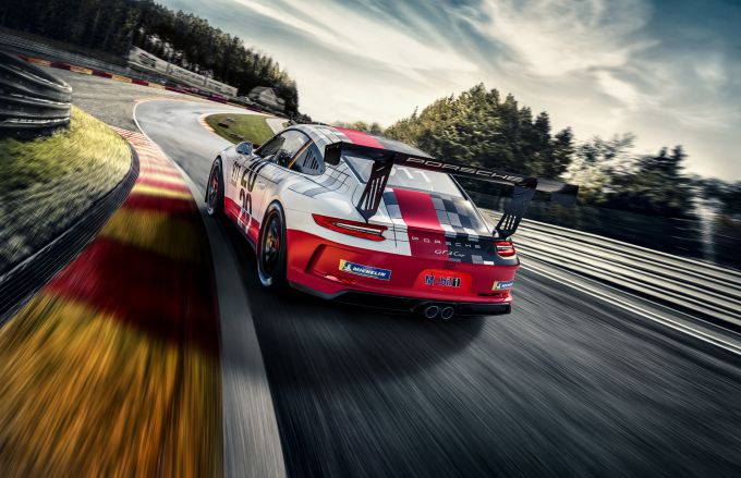Porsche virtueel achterzijde