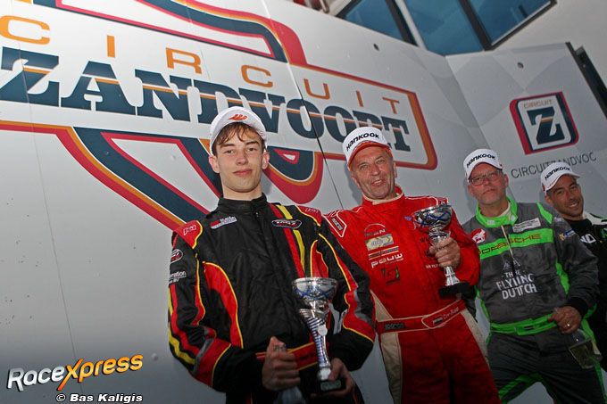 Podium Tom van der Zwet met Cor Euser