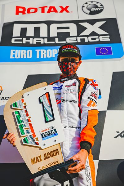 Kaï Rillaerts Europees kampioen Rotax Max in Junioren-klasse
