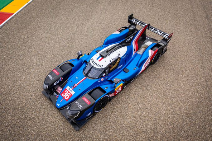 Alpine A480 schuin van boven