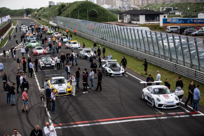 Porsche Carrera Cup Benelux startgrid Circuit Zandvoort