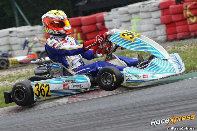 Rivaldo van de Westelaken IAME X30 Senior Iame Benelux podium op Spa Francorchamp