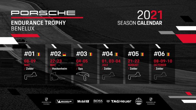 Porsche Endurance Trophy kalender 2021