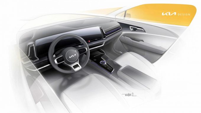Kia onthult eerste schetsen compleet nieuwe, Europese Sportage