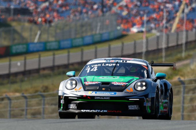 Porsche Mobil 1 Supercup Zandvoort Jaap van Lagen actie front
