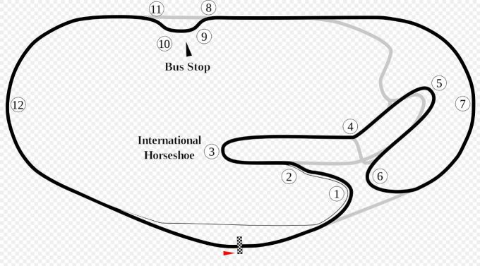 Daytona-international-speedway plattegrond 24H Daytona 2022
