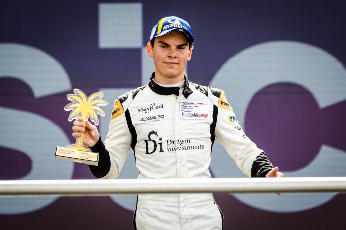 Porsche Sprint Challenge Middle East Jeddah Corniche Circuit Thierry Vermeulen podium