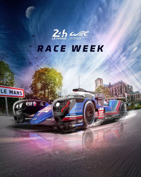 24H Le Mans 2022 Raceweek event poster