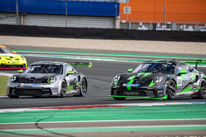 Porsche Carrera Cup Benelux seizoensfinale Hockenheim gevecht op Assen