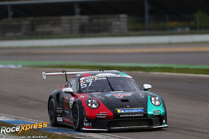 Porsche Carrera Cup Duitsland Hockenheim R. van Buren RX foto Johann van de Kerkhof