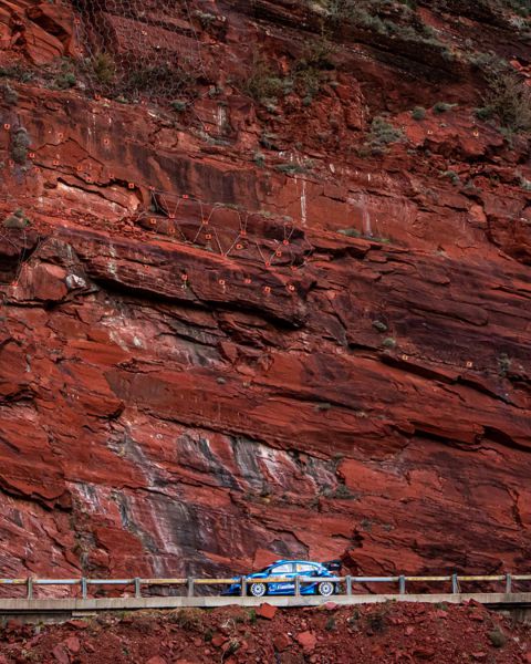 Rally Monte Carlo 2023 Grand Canyon rotsen