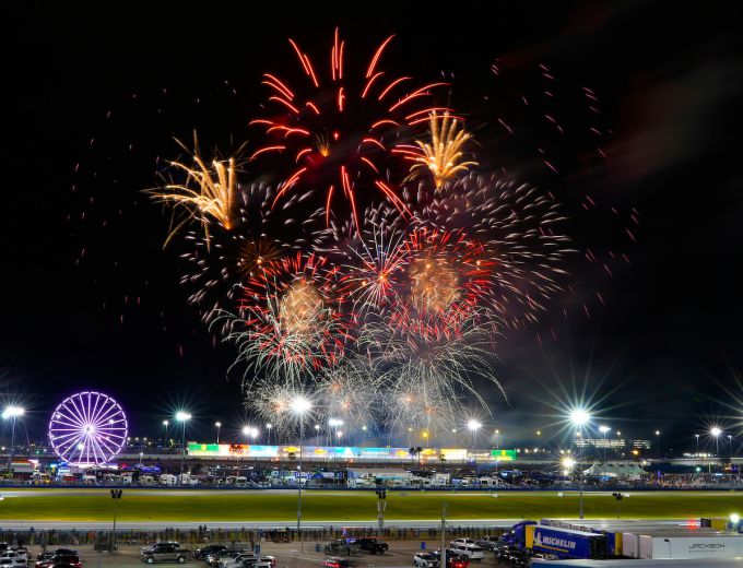 24H Daytona 2023 Spectaculair vuurwerk
