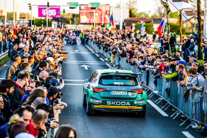 Croatia Rally 2023 WRC2-gangmaker Erik Cais Škoda Fabia RS Rally2